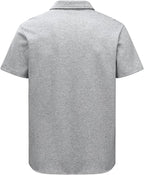 Men's Short Sleeve Polo Shirt with Zip Collar