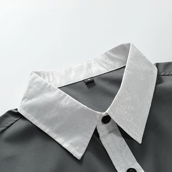 Men's Long Sleeve Contrast Shirt