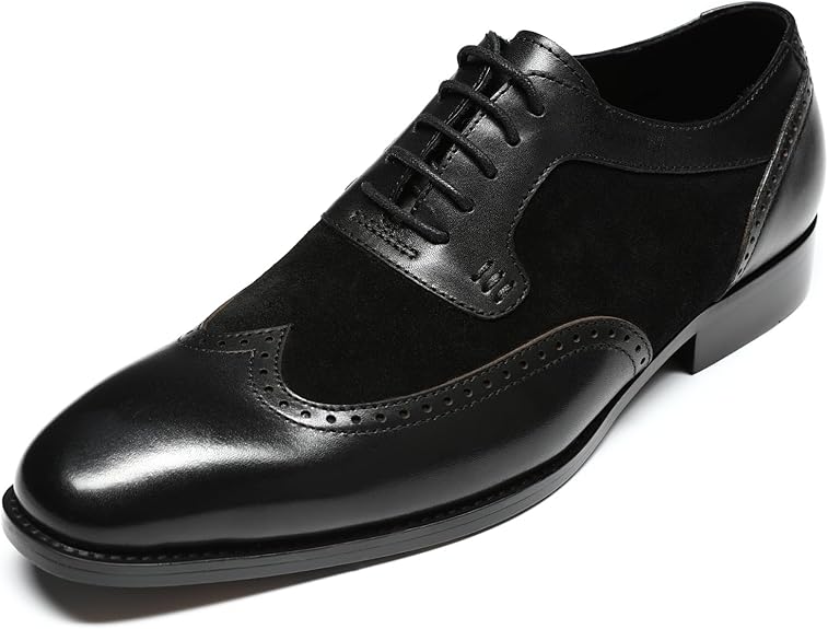 Men's Leather Lace-Up Oxford Shoes