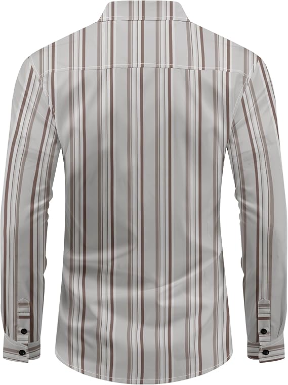 Men's Striped Long Sleeve Shirt