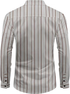 Men's Striped Long Sleeve Shirt