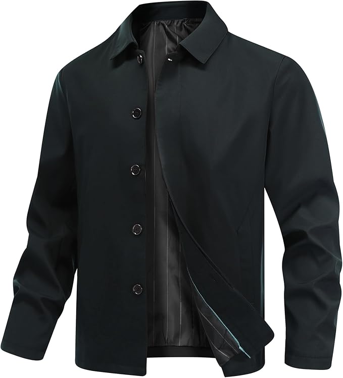 Men's Lightweight Button Placket Jacket