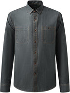 Men's Long Sleeve Cotton Denim Shirt
