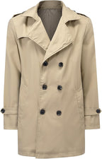 Men's Double Breasted Trench Coat