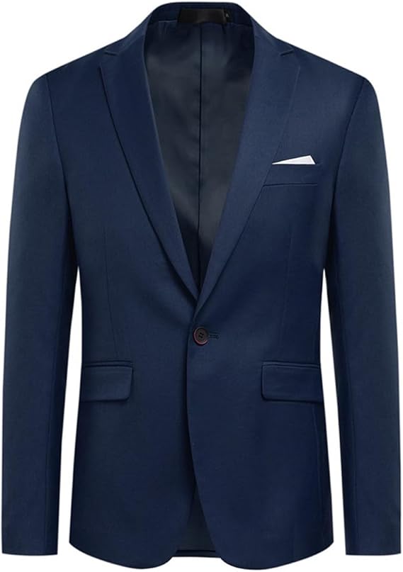Men's Slim Fit One-Button Blazer