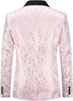 Men's Slim Fit Jacquard Blazer