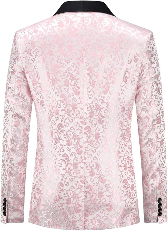Men's Slim Fit Jacquard Blazer