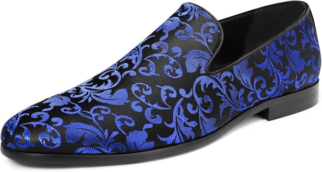 Men's Embroidered Loafer Shoes