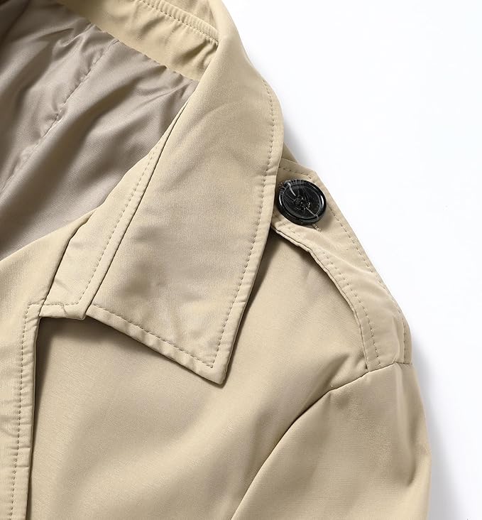 Men's Double Breasted Trench Coat