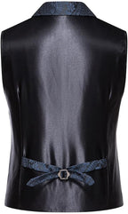 Men's Gothic Steampunk Suit Vest – Western Waistcoat with Paisley Print