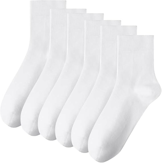 Men's Cotton Crew Socks (3 or 5 Pairs)