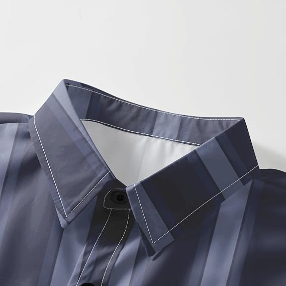 Men's Long Sleeve Casual Shirt – Plaid & Stripe Patterns