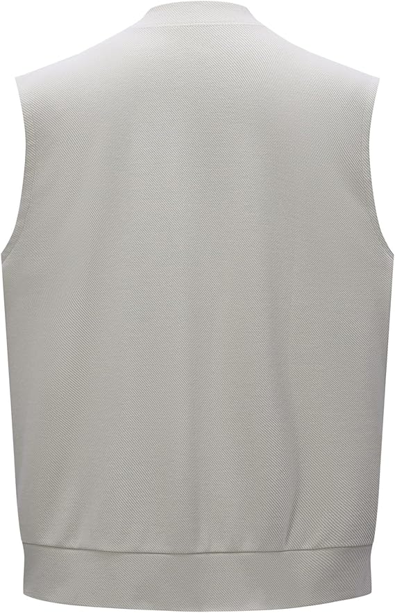 Men's Knitted V-Neck Button Vest