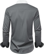 Men's Long Sleeve Contrast Shirt