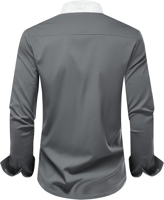Men's Long Sleeve Contrast Shirt