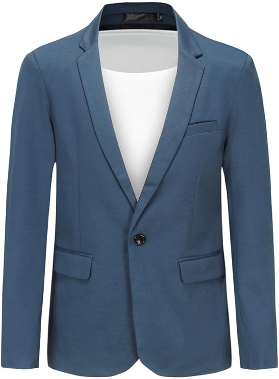 Men's Stretch Cotton Blazer – Slim Fit Sport Jacket