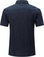 Men's Short Sleeve Stretch Shirt with Chest Pocket
