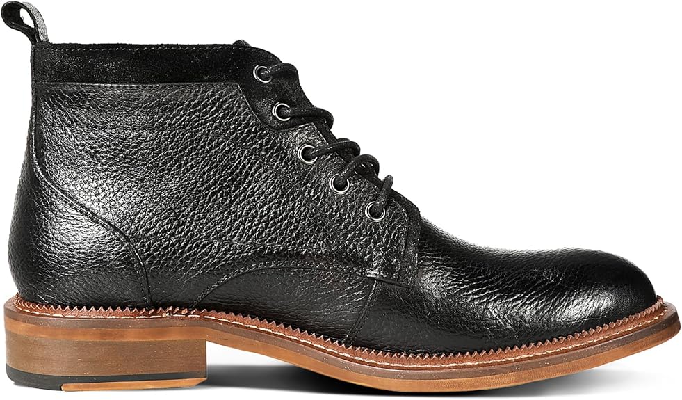 Men's Leather Lace-Up Ankle Boots