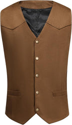 Men's Faux Suede Sleeveless Vest