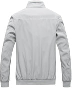 Men's Bomber Jacket with Stand-Up Collar